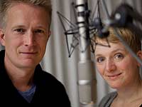 Michael Lipplold und Ulrike Schwab im Studio